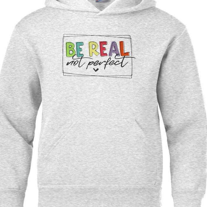 Adult Hoodie (w/ drawstrings)-  Be Real