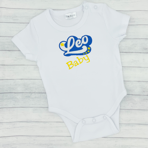 Zodiac Blue & Yellow Bodysuit (**all zodiac signs available in this color**)