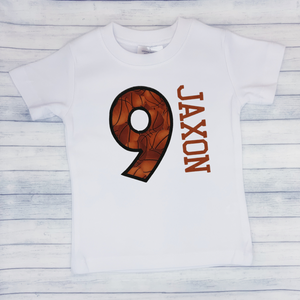 Boys Birthday Basketball Shirt (age 1-9)