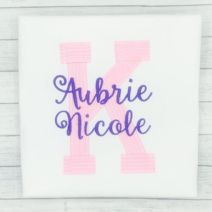 Initial and Name Bodysuit