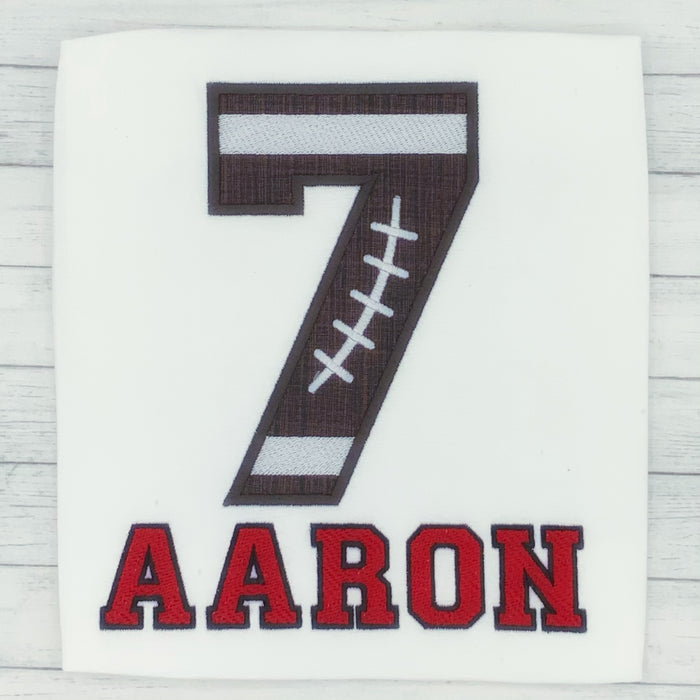 Boys Birthday Football Shirt (age 1-9)