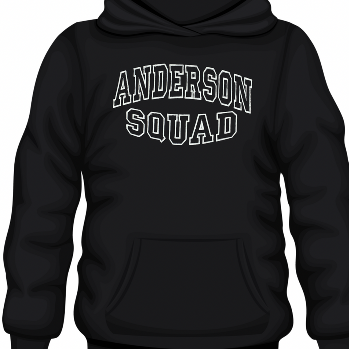 Adult Hoodie (w/ drawstrings) - Varsity Curve