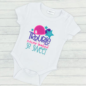 Trouble Never Bodysuit (pink)