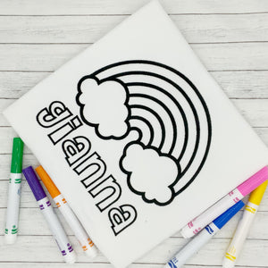 Color Me Embroidery - Rainbow - Washable Markers Included