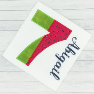 Girls Birthday Watermelon Shirt (age 1-9)