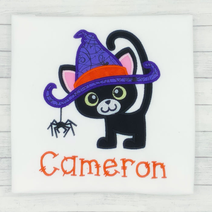 Halloween - Black Cat in Witch Hat