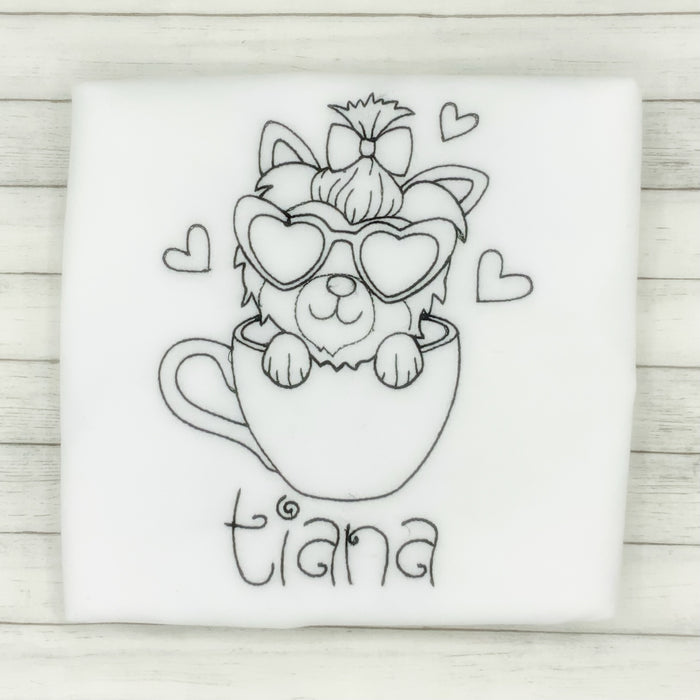 Color Me Embroidery - Puppy - Washable Markers Included