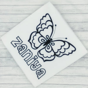 Color Me Embroidery - Butterfly - Washable Markers Included