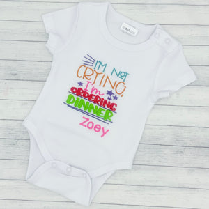 I’m Not Crying Bodysuit (pink)