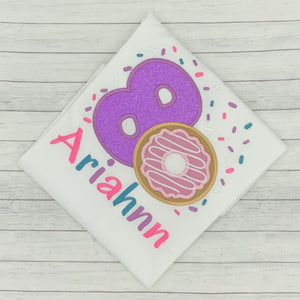 Girls Birthday Donut Shirt w/ Sprinkles (age 1-9)